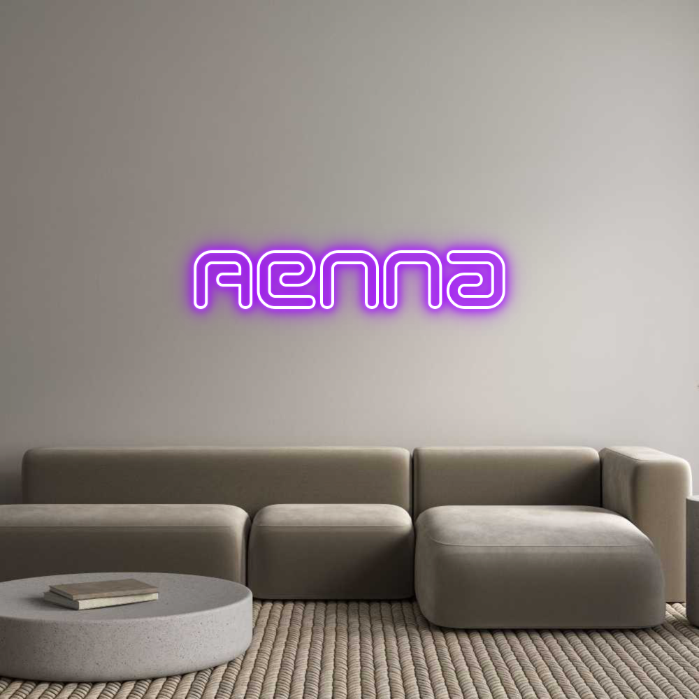Individuelles Neon:  Aenna