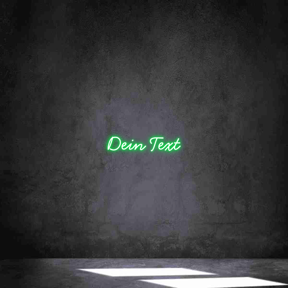 Individuelles Neon: Dein Text