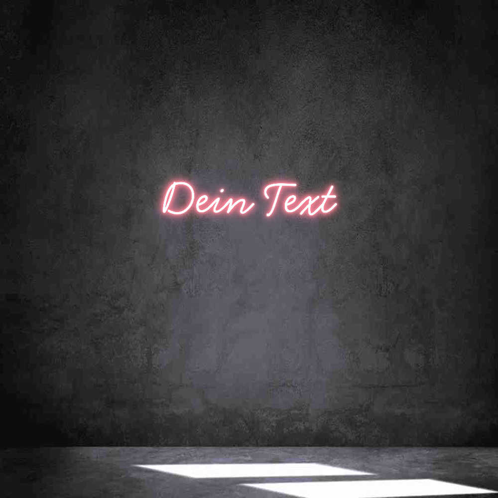 Individuelles Neon: Dein Text