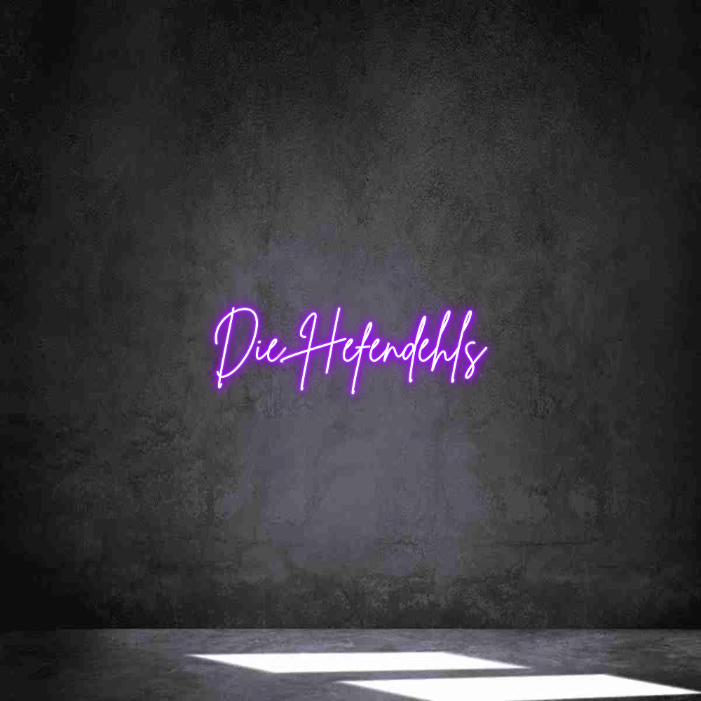 Individuelles Neon: Die Hefendehls