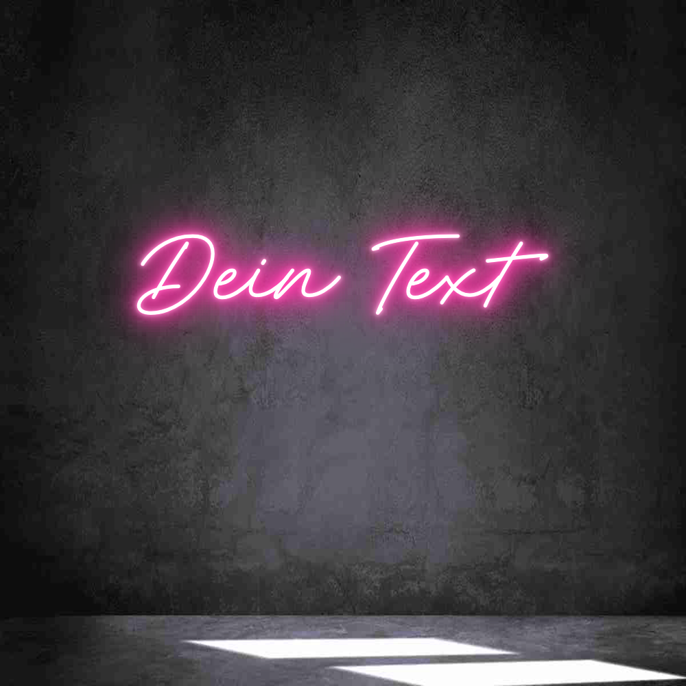 Individuelles Neon: Dein Text
