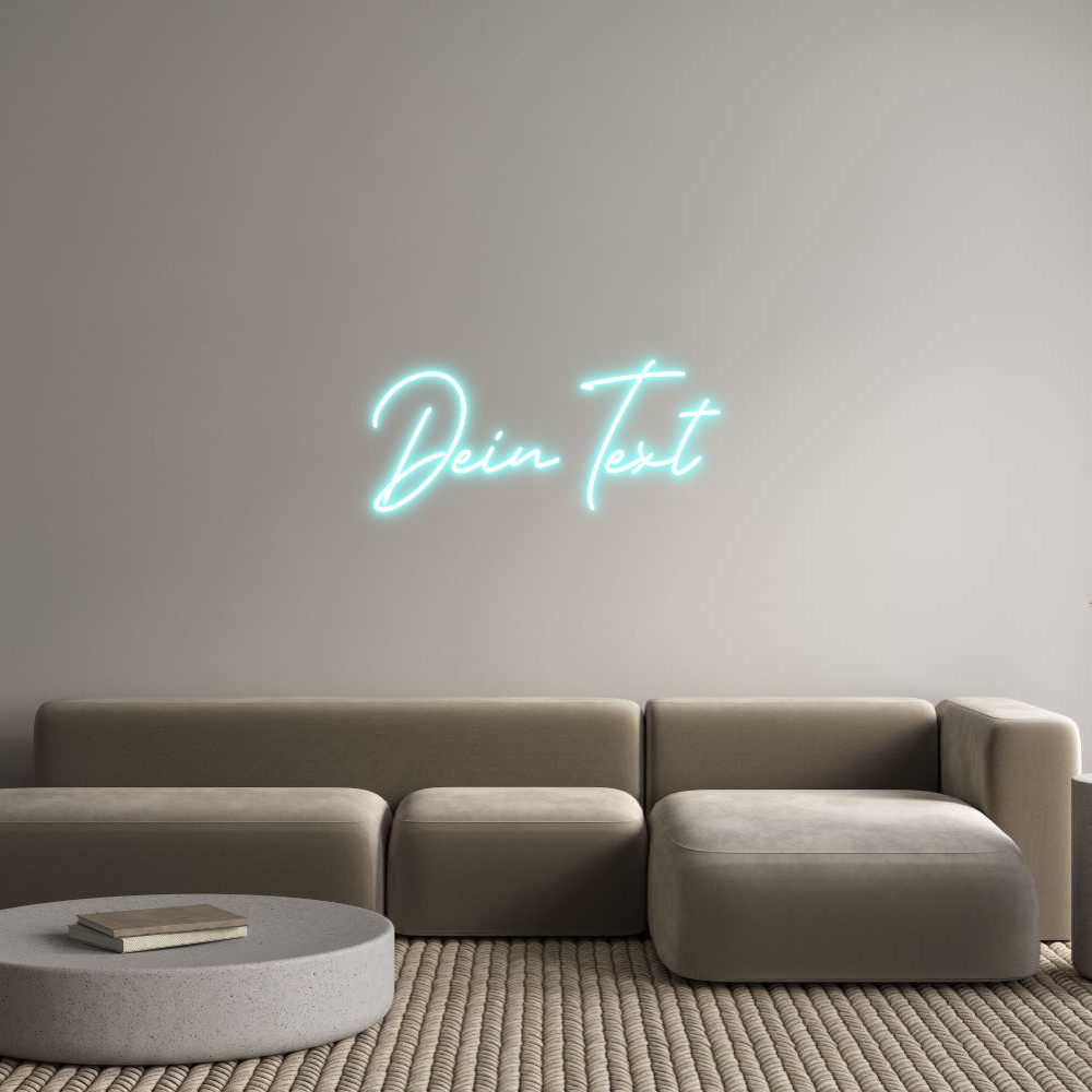 Individuelles Neon: Dein Text