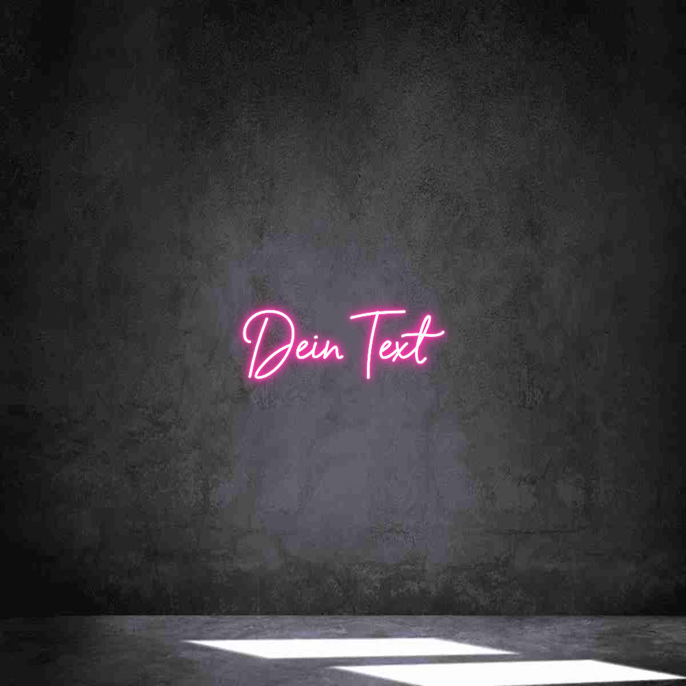 Individuelles Neon: Dein Text