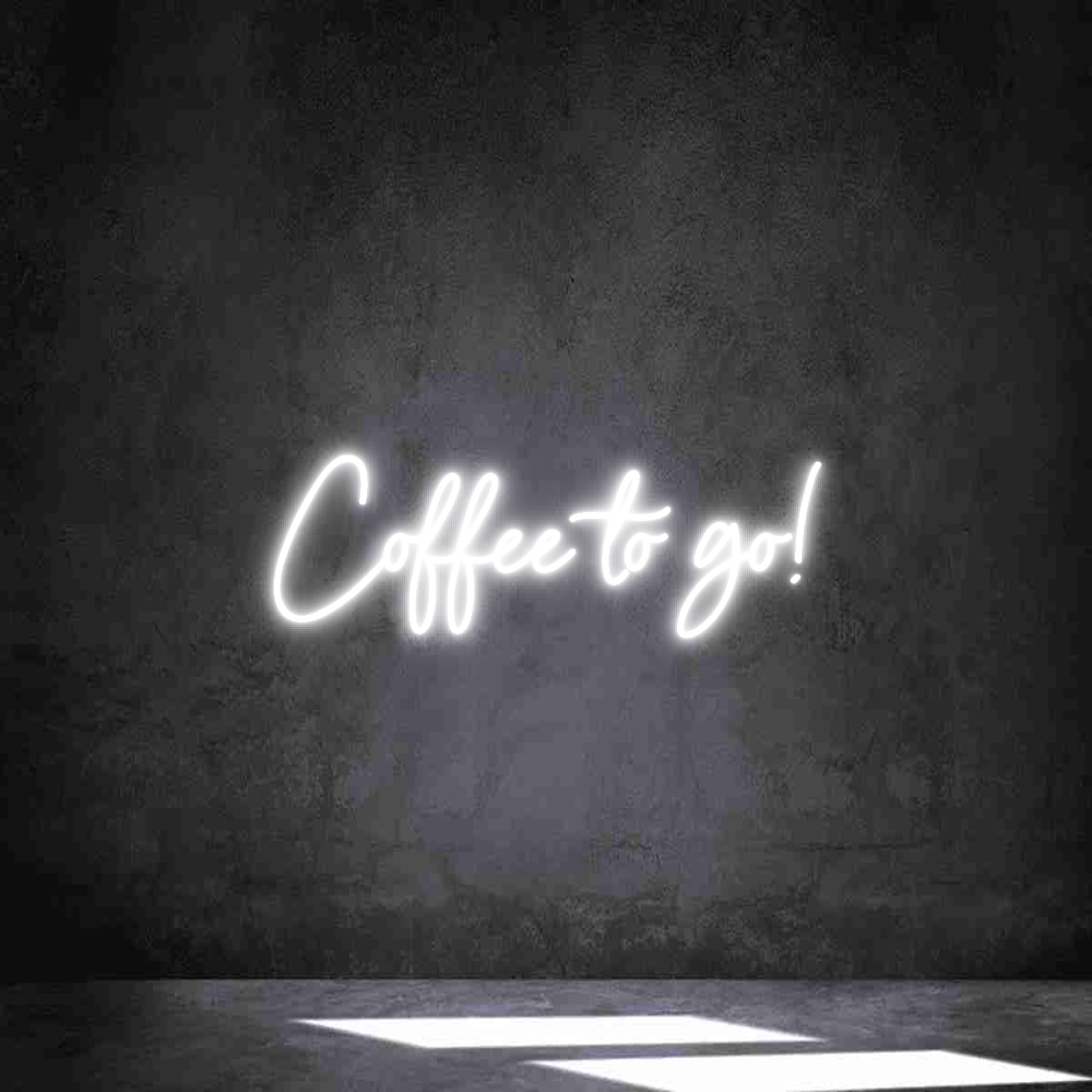 Individuelles Neon: Coffee to go!