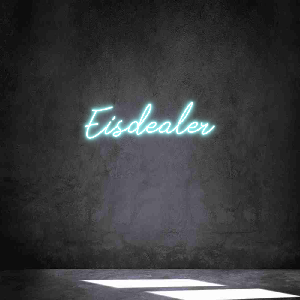 Individuelles Neon: Eisdealer
