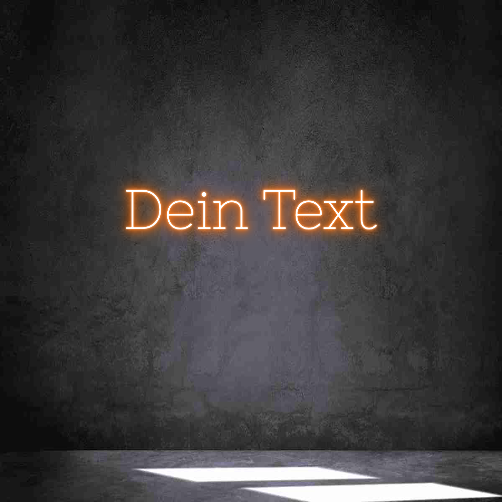 Individuelles Neon: Dein Text