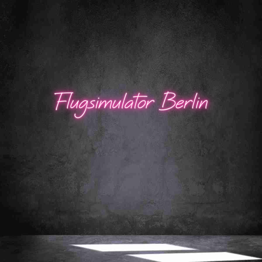 Individuelles Neon: Flugsimulator...