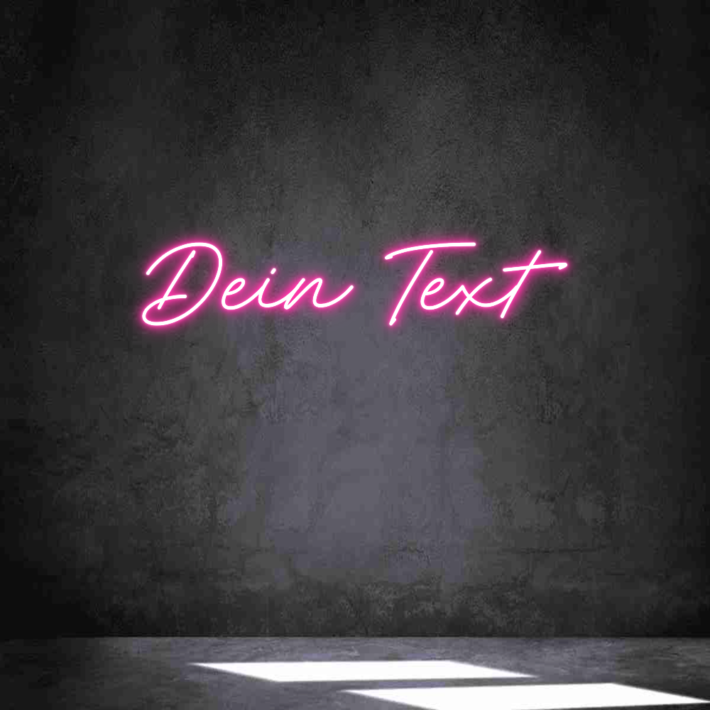 Individuelles Neon: Dein Text