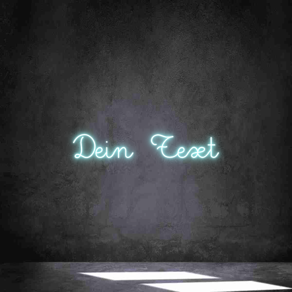 Individuelles Neon: Dein Text