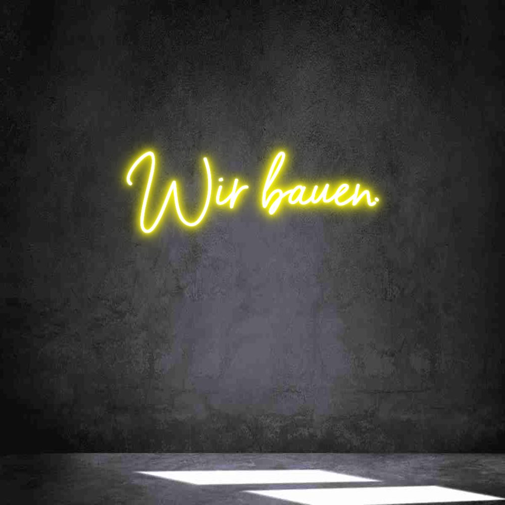 Individuelles Neon: Wir bauen.