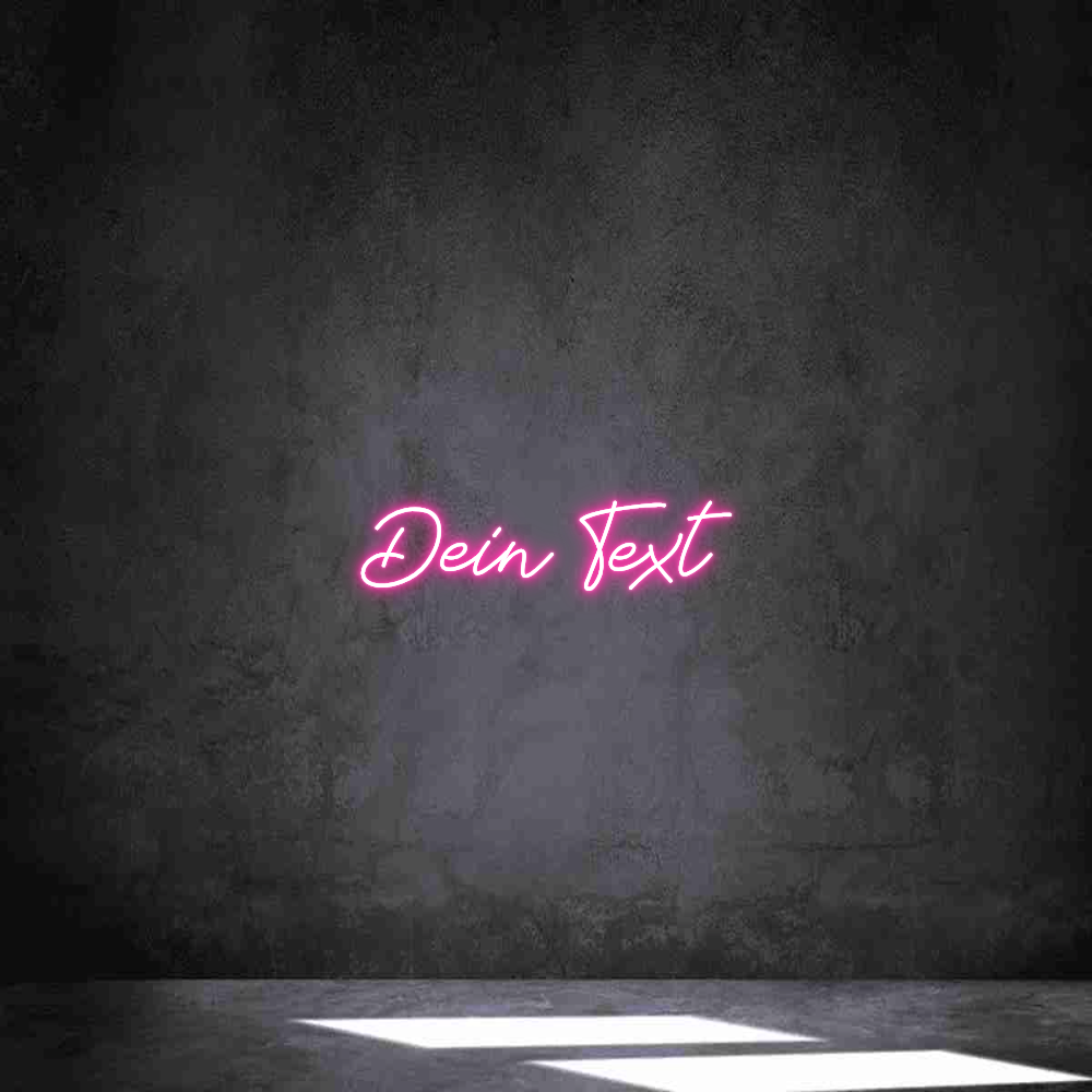 Individuelles Neon: Dein Text