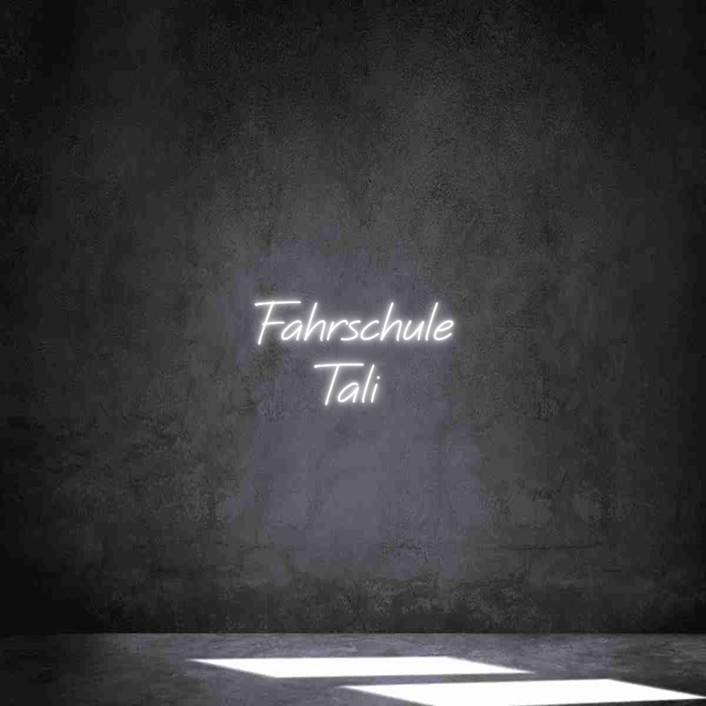 Individuelles Neon: Fahrschule 
...