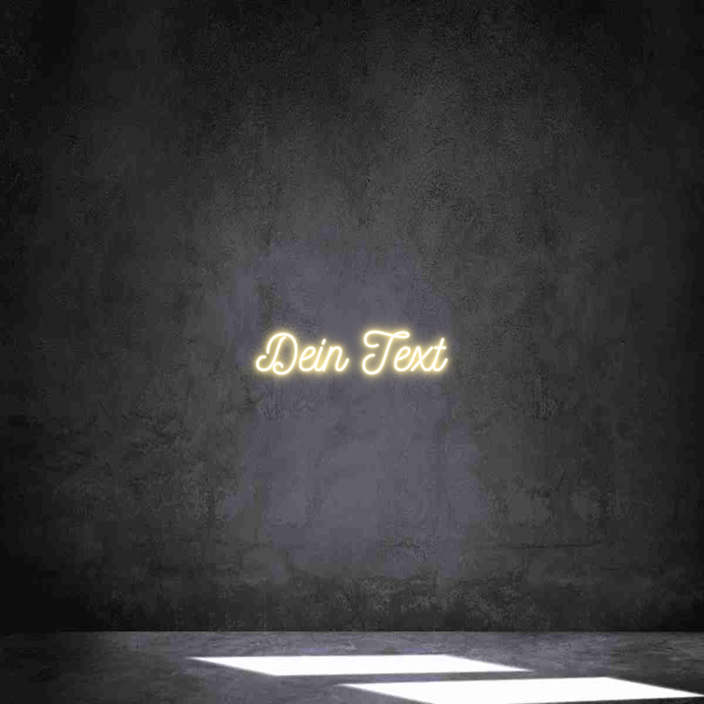 Individuelles Neon: Dein Text