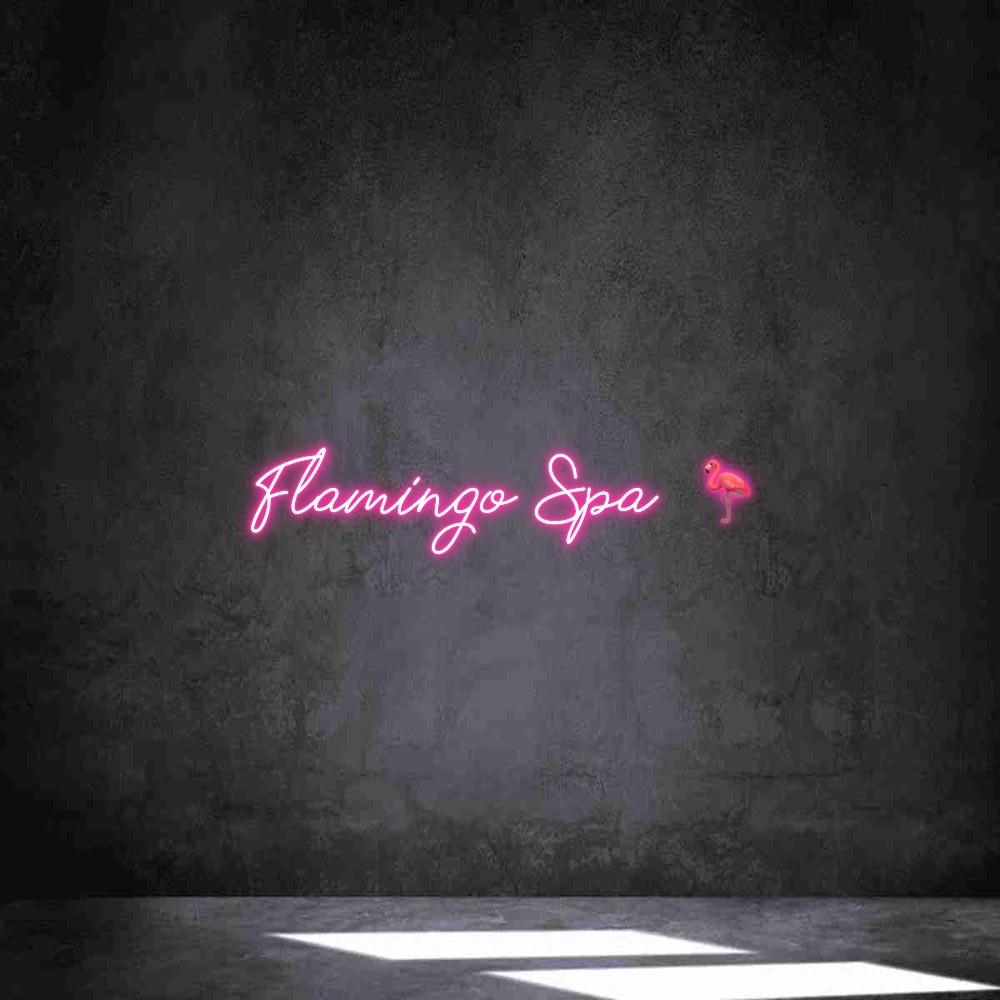 Individuelles Neon: Flamingo Spa ...