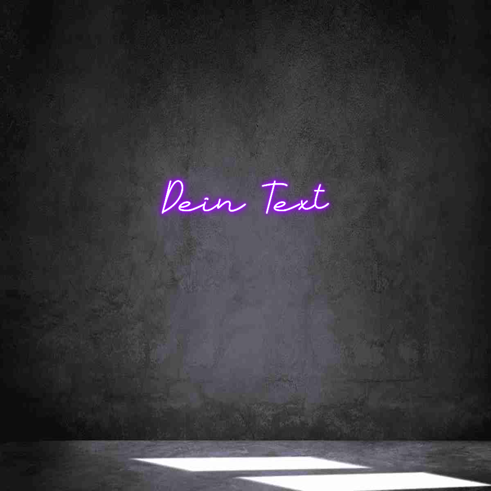 Individuelles Neon: Dein Text