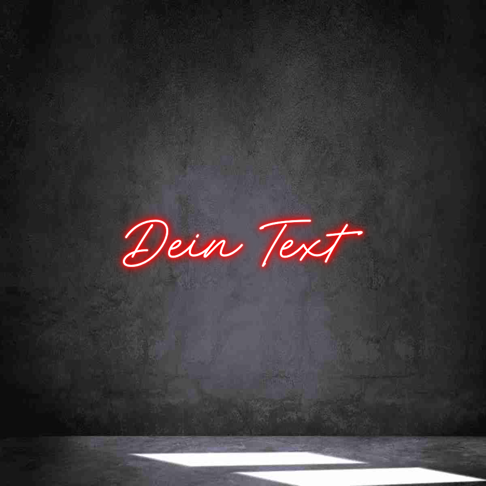 Individuelles Neon: Dein Text