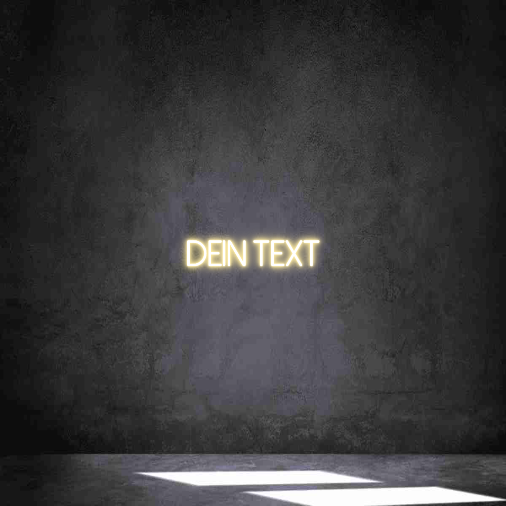 Individuelles Neon: Dein Text