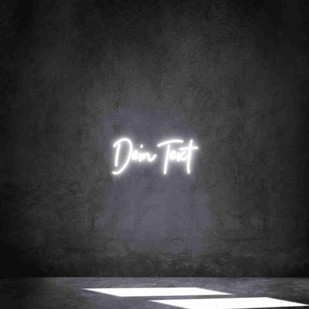 Individuelles Neon: Dein Text