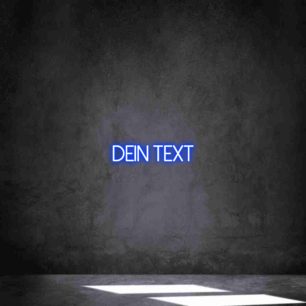 Individuelles Neon: Dein Text