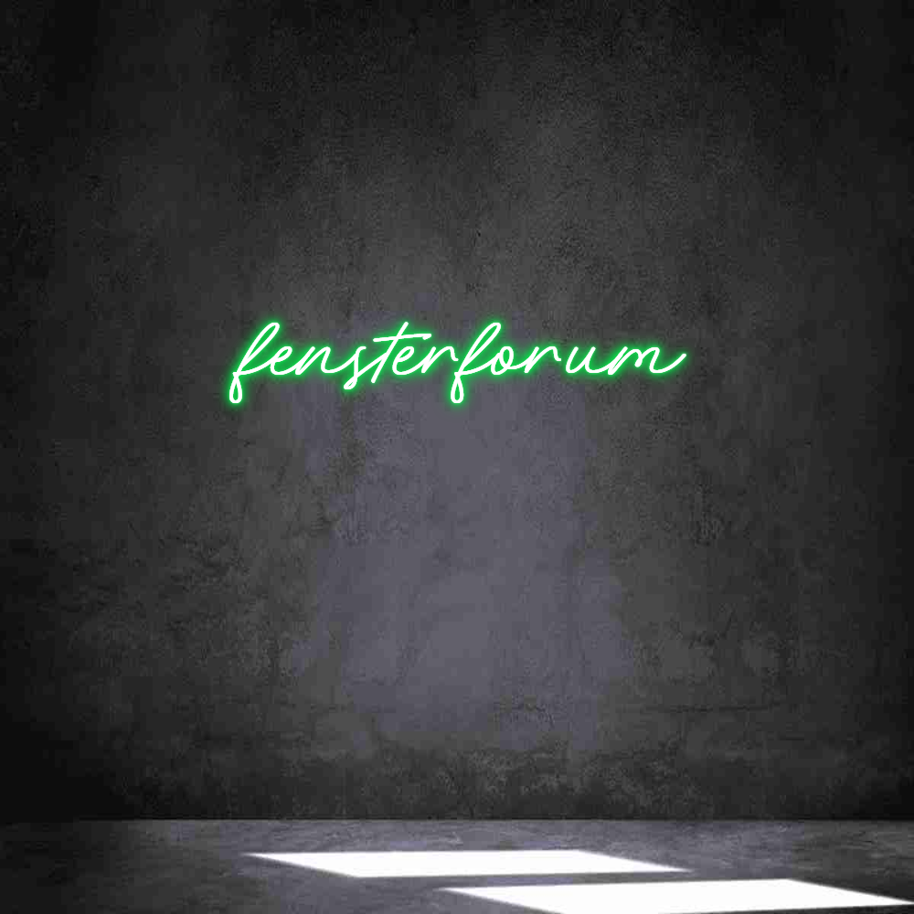 Individuelles Neon: fensterforum