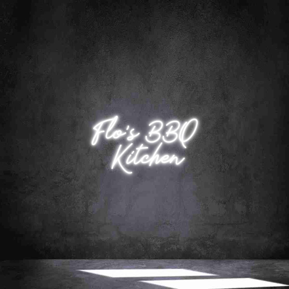 Individuelles Neon: Flo's BBQ 
K...