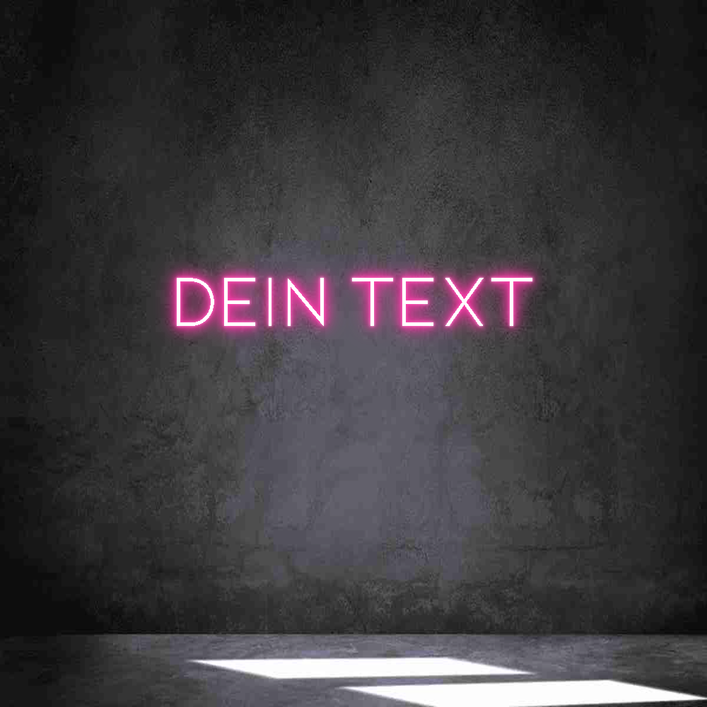 Individuelles Neon: Dein Text