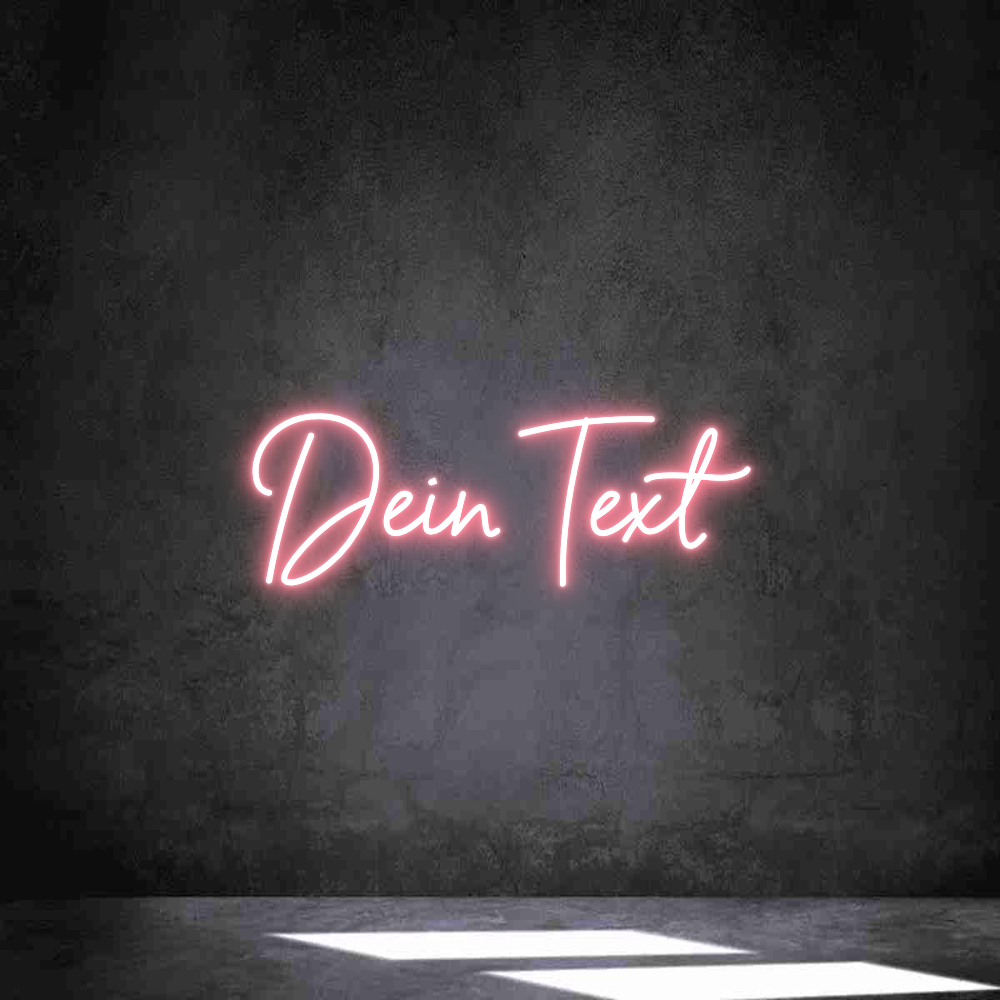 Individuelles Neon: Dein Text