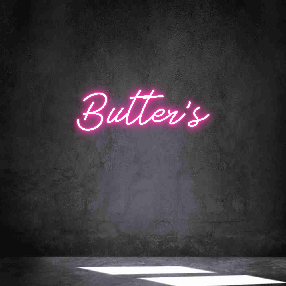 Individuelles Neon: Butter's