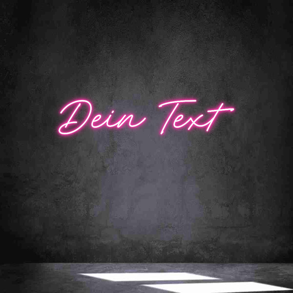 Individuelles Neon: Dein Text
