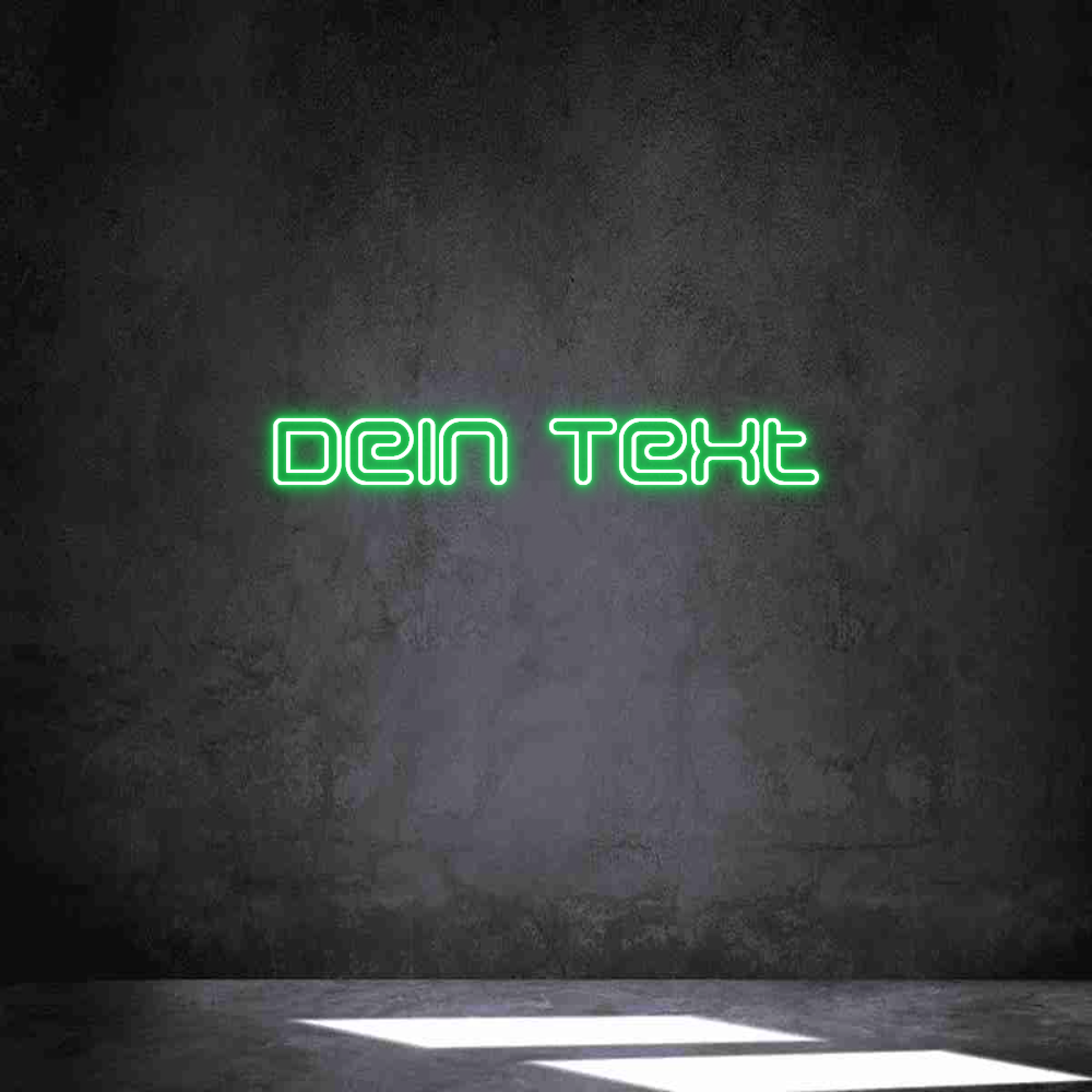 Individuelles Neon: Dein Text