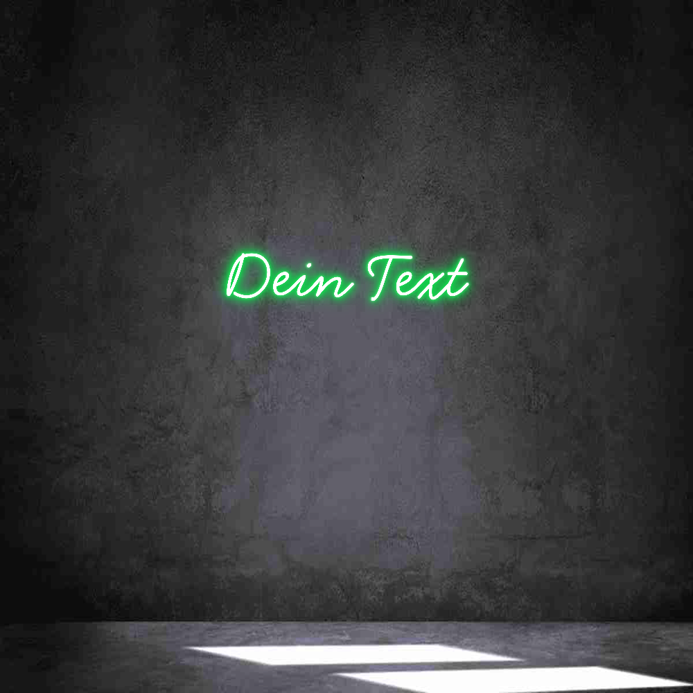 Individuelles Neon: Dein Text