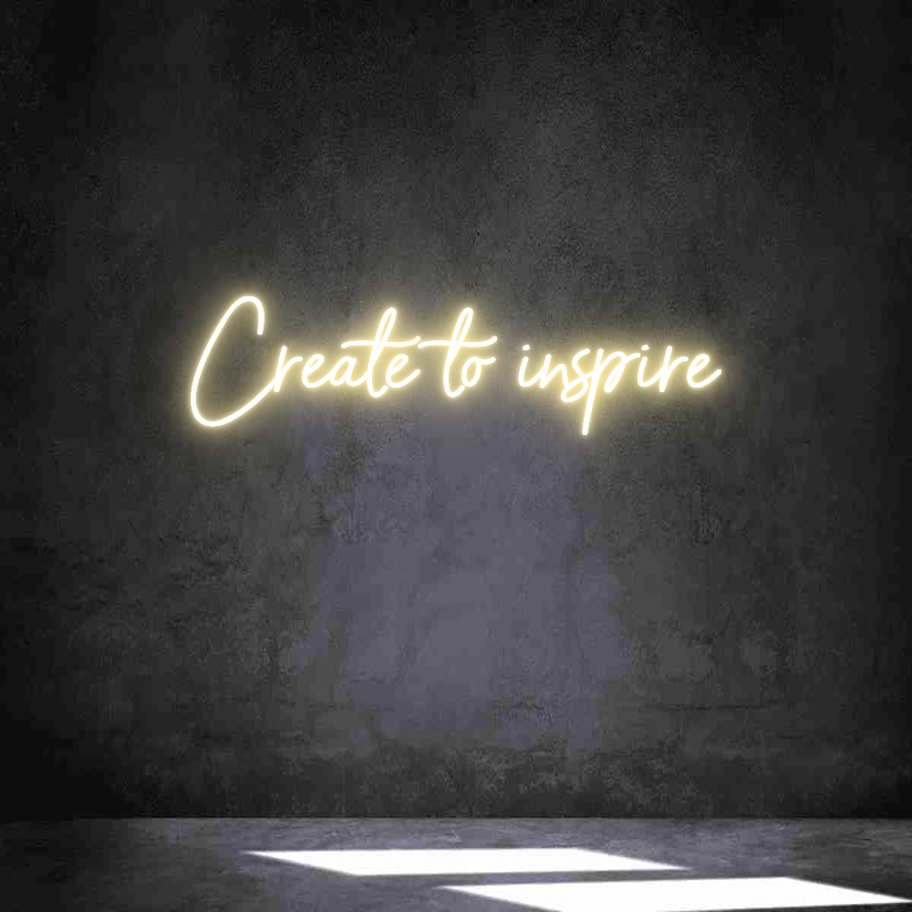 Individuelles Neon: Create to ins...