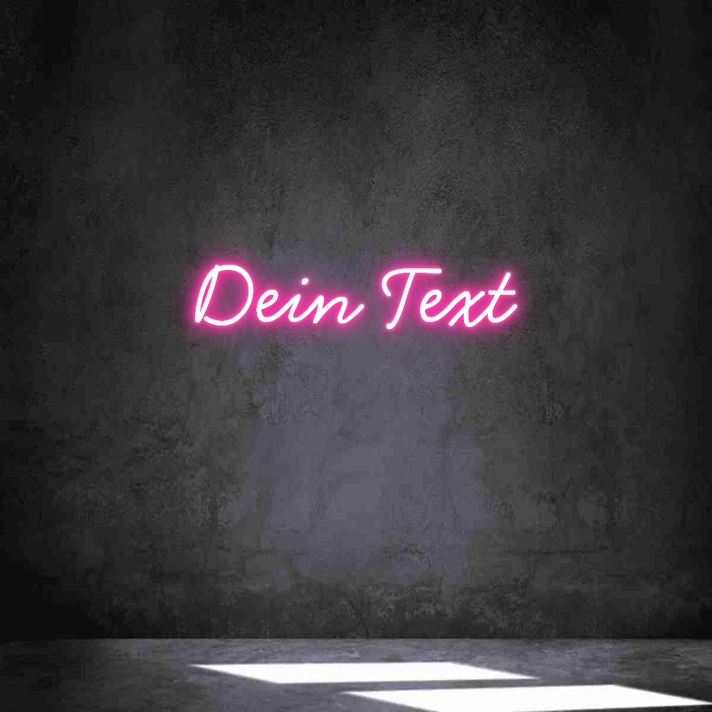 Individuelles Neon: Dein Text