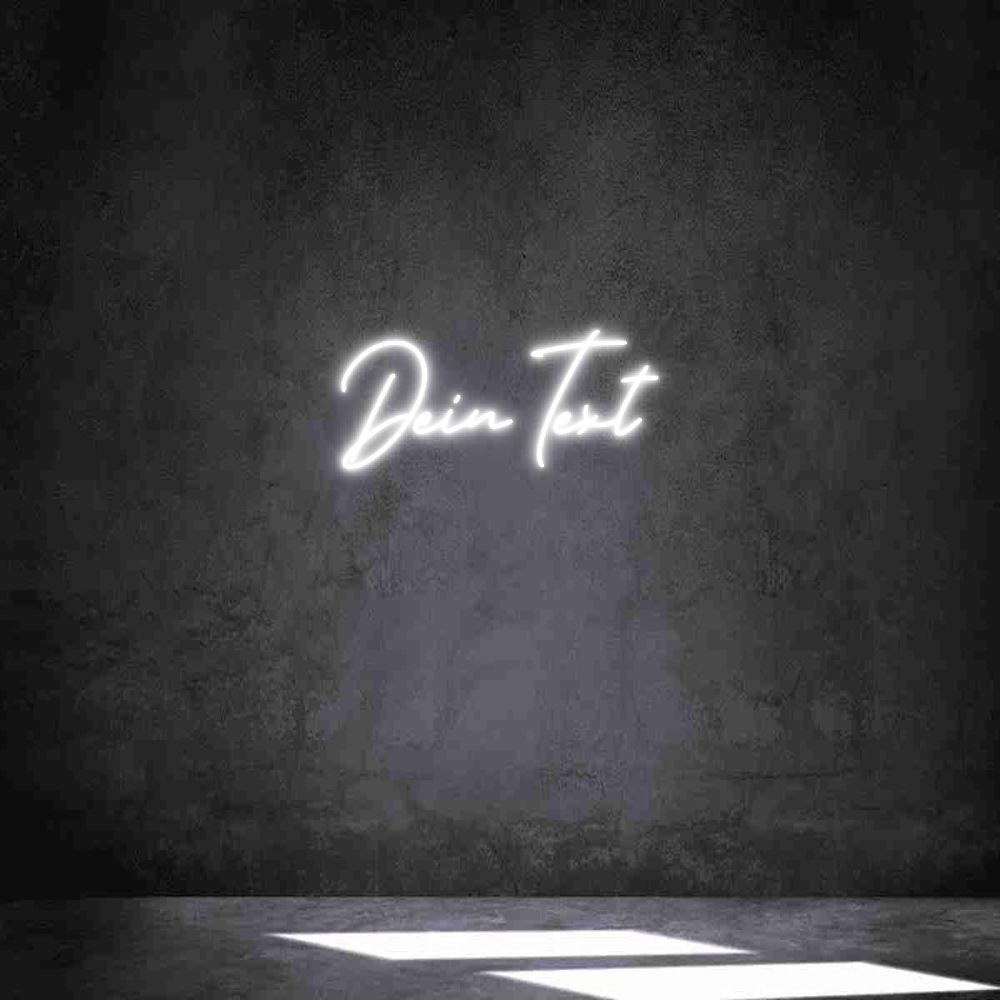Individuelles Neon: Dein Text