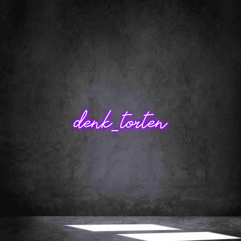 Individuelles Neon: denk_torten