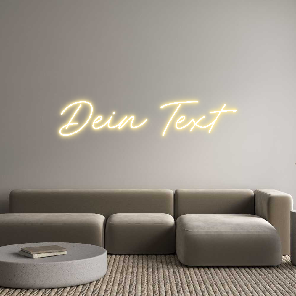 Individuelles Neon: Dein Text