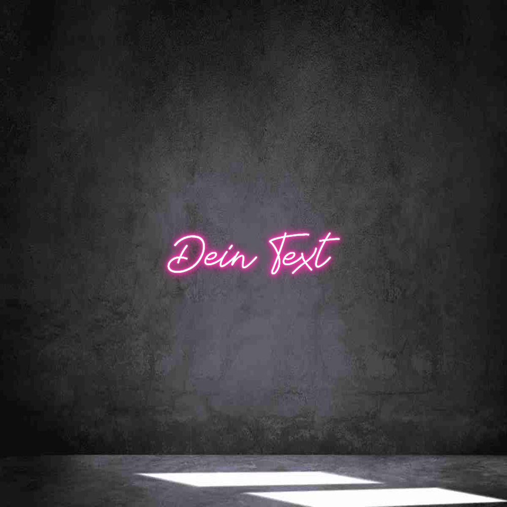 Individuelles Neon: Dein Text