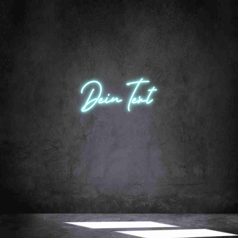 Individuelles Neon: Dein Text