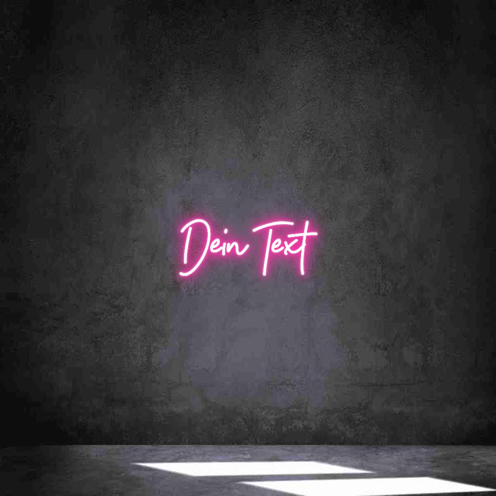 Individuelles Neon: Dein Text