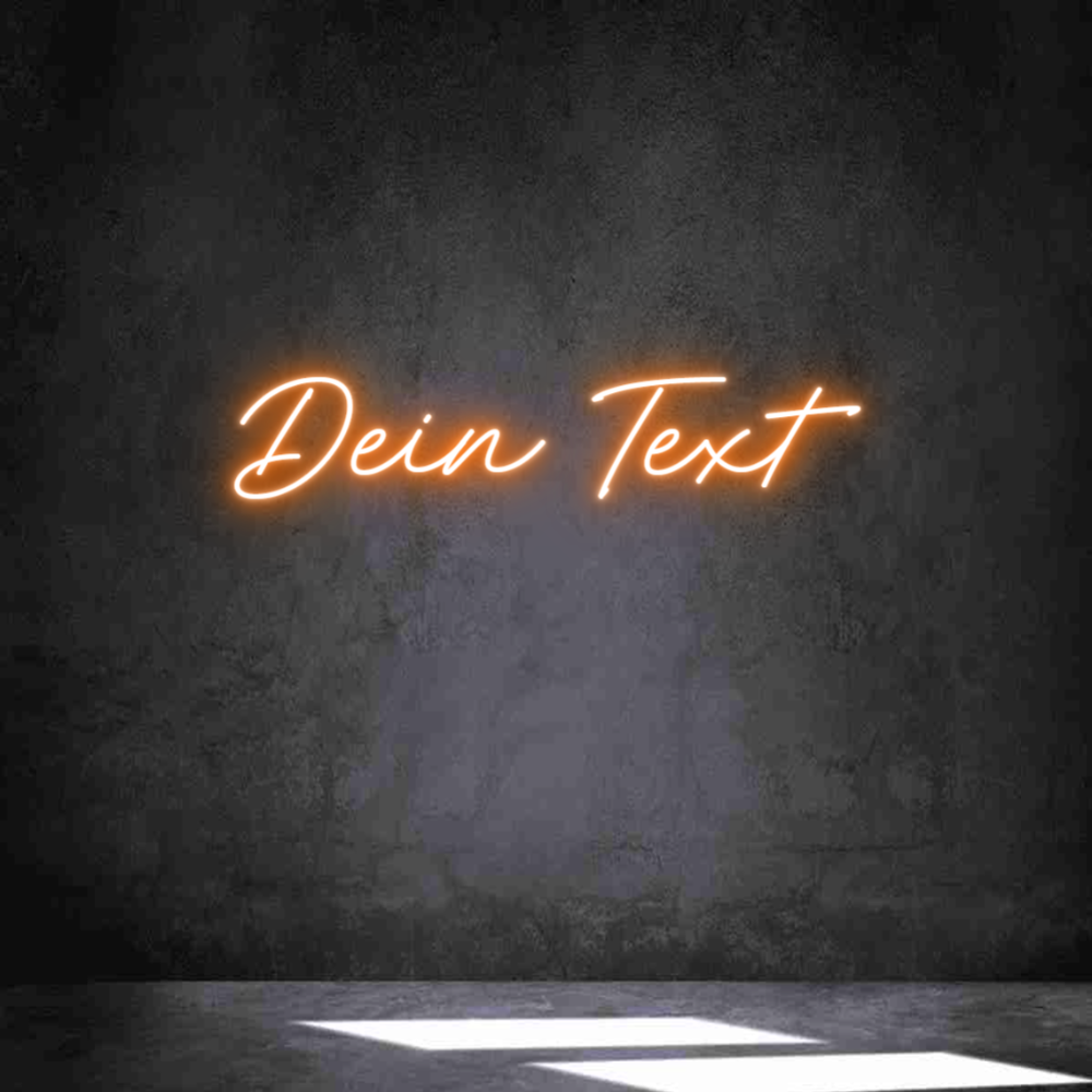 Individuelles Neon: Dein Text