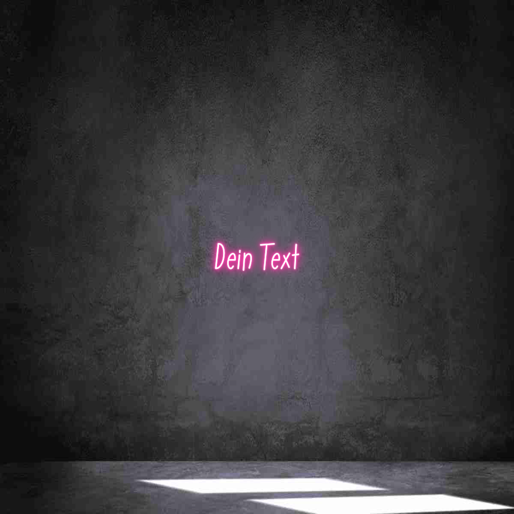 Individuelles Neon: Dein Text