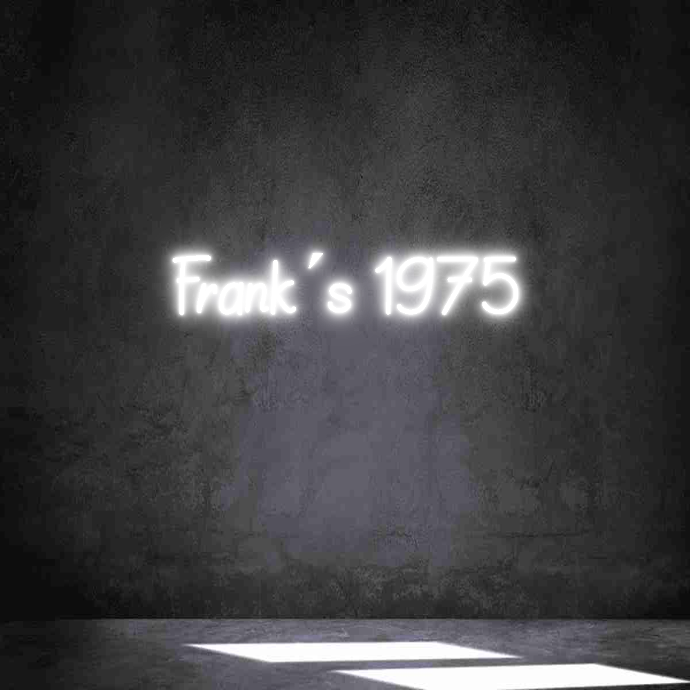 Individuelles Neon: Frank´s 1975