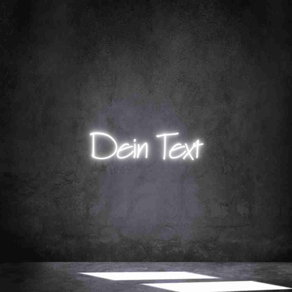 Individuelles Neon: Dein Text