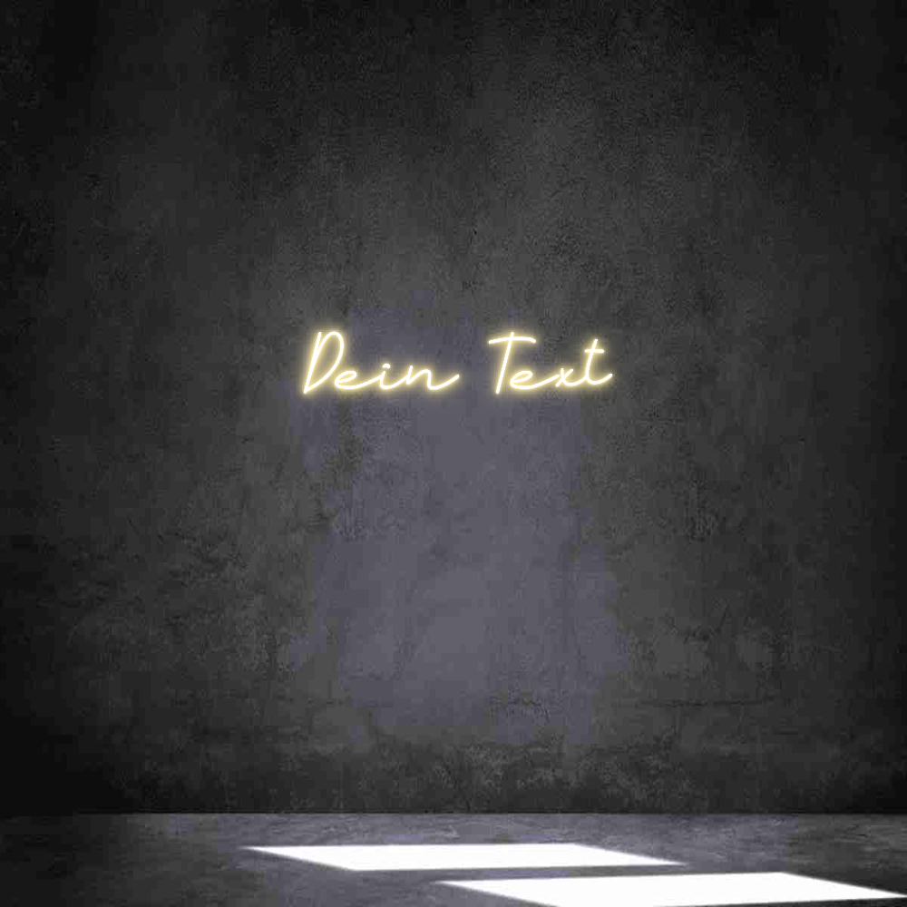Individuelles Neon: Dein Text