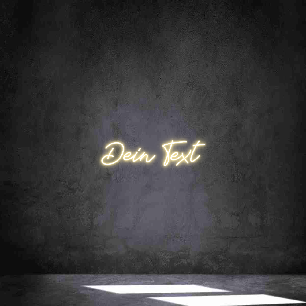 Individuelles Neon: Dein Text