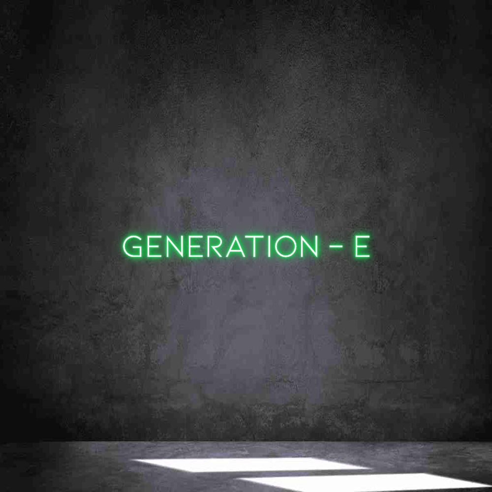 Individuelles Neon: Generation - E