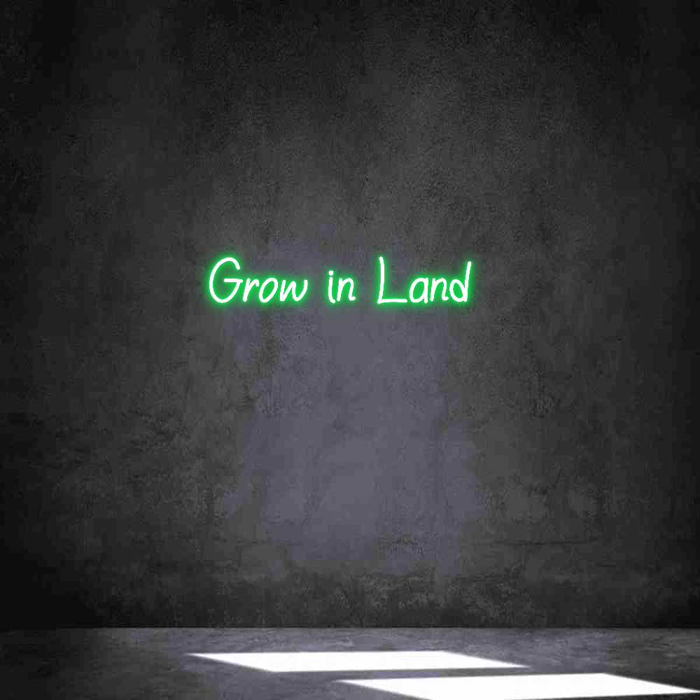Individuelles Neon: Grow in Land