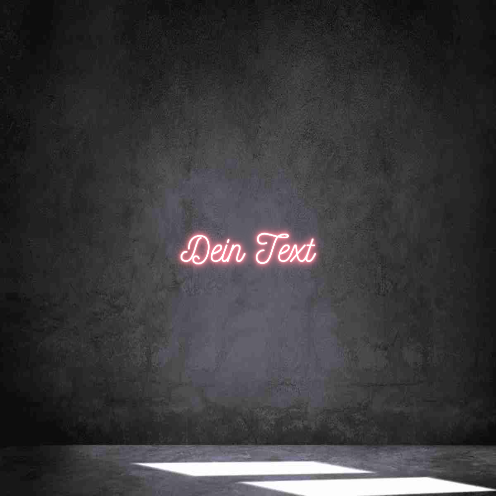 Individuelles Neon: Dein Text