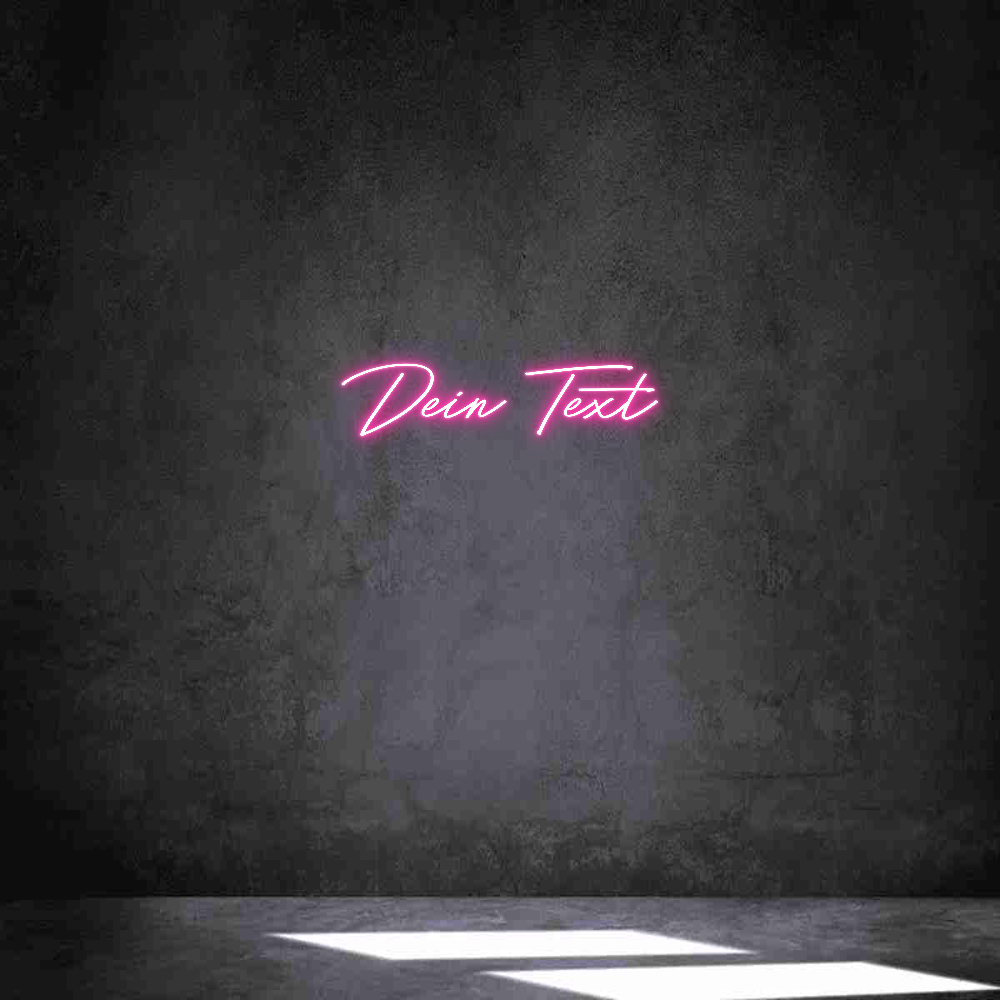 Individuelles Neon: Dein Text