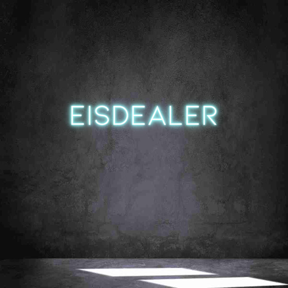 Individuelles Neon: Eisdealer